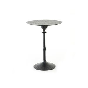 Light & Living Bijzettafel 'Janna' Ø40cm, kleur Mat Zwart