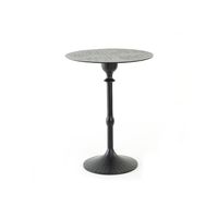Light & Living Bijzettafel 'Janna' Ø40cm, kleur Mat Zwart