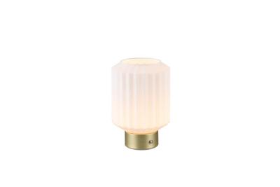 Trio Oplaadbaar tafellampjeLord met wit glas - R57761101