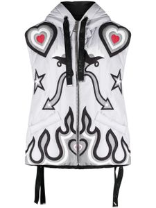 Khrisjoy Bodywarmer met print - Grijs