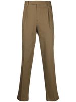 Zegna pantalon ample plissé - Vert