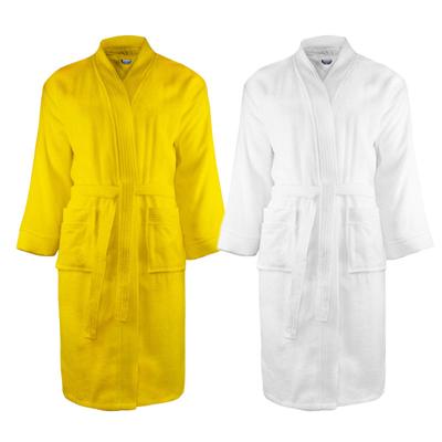 Luxe Badjas 100% Katoen Effen Geel 2XL 3XL The One Towelling - Dekbed-Discounter.nl
