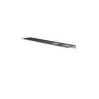 Hotbath &MORE Planchet - 60cm - inclusief bevestigings rails - 2 uitsparingen - voor zeepdispenser of beker - Geborsteld gunal PVD SH060H2BGP