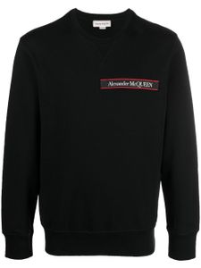 Alexander McQueen sweat à bande logo - Noir