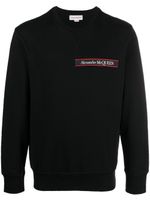 Alexander McQueen sweat à bande logo - Noir