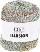 Lang Yarns Illusion 0005 Bruin/Lichtblauw/Lichtgeel