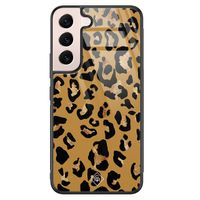 Samsung Galaxy S22 glazen hardcase - Jungle wildcat