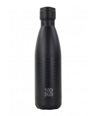 Yoko Drinkfles zwart graphite isotherm 500ml