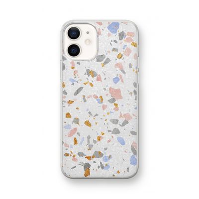 Terrazzo N°8: iPhone 12 mini Transparant Hoesje