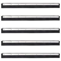 VidaXL Vloerwisserkoppen 5 st 55x2x5 cm staal en rubber