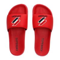 Superdry Sport Core Pool Slide badslippers rood/donkerblauw - thumbnail