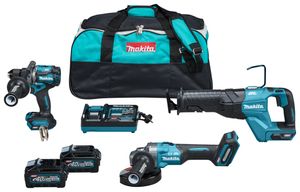 Makita DK0159G301 | Combiset  | 40 V Max |  4,0 Ah accu | snellader | DF001G, GA005, JR001G | in Tas