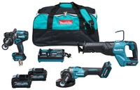 Makita DK0159G301 | Combiset  | 40 V Max |  4,0 Ah accu | snellader | DF001G, GA005, JR001G | in Tas - thumbnail