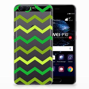 Huawei P10 TPU bumper Zigzag Groen