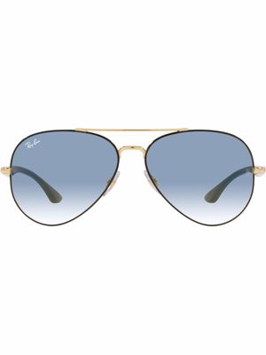 Ray-Ban lunettes de soleil RB3675 à monture aviateur - Noir