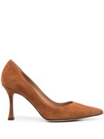 Roberto Festa Lory 80mm pointed-toe suede pumps - Marron