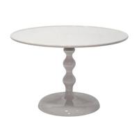 Giga Meubel - Salontafel Rond - Beige Glans - 59x59x38,5cm - Carien