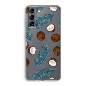 Kokosnoot roze: Samsung Galaxy S21 Transparant Hoesje