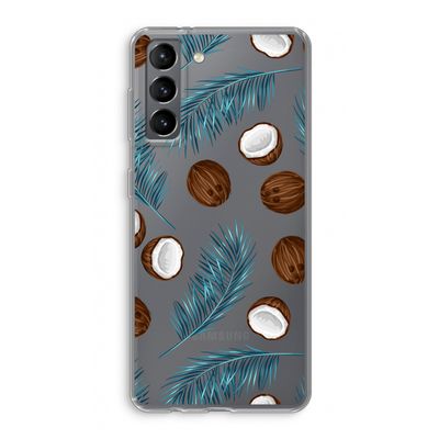 Kokosnoot roze: Samsung Galaxy S21 Transparant Hoesje