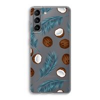 Kokosnoot roze: Samsung Galaxy S21 Transparant Hoesje