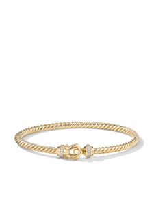 David Yurman bracelet Buckle en or 18ct serti de diamants