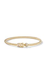 David Yurman bracelet Buckle Cablespira en or 18ct pavé de diamants (3,5 mm)