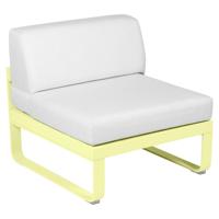 Fermob Bellevie 1-zitsmodule loungebank Frosted Lemon - Off-White