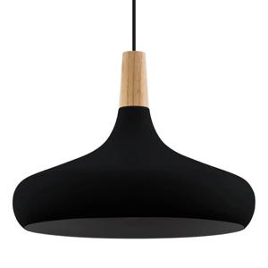 Eglo Zwarte hanglampSabinar Ø 40cm met hout - 900163