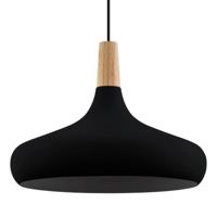Eglo Zwarte hanglampSabinar Ø 40cm met hout - 900163