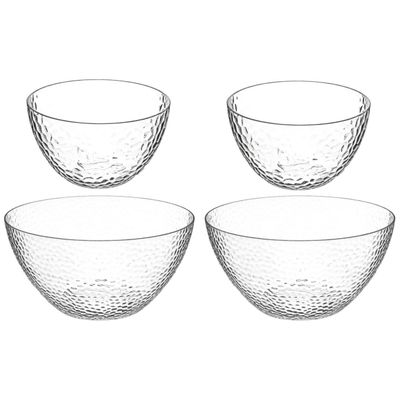 Secret de Gourmet voedsel/serveerschalen set - Kunststof - D25/D13 cm