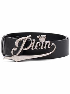 Philipp Plein ceinture à boucle logo - Noir