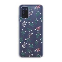 Small white flowers: Samsung Galaxy A03s Transparant Hoesje