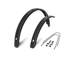 Eurofender Ef spatbord set tempo square 28 inch 72mm zwart