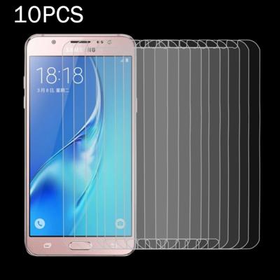 10 stuks voor Galaxy J5 (2017) / J530 (Amerikaanse versie) 0.3mm 9H oppervlaktehardheid 2.5D explosieveilige gehard glas niet-volledig scherm Film