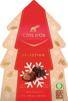 Côte d&apos;or Selection kerstboom chocolade, doos van 130 g