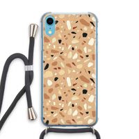 Terrazzo N°17: iPhone XR Transparant Hoesje met koord
