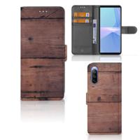 Sony Xperia 10 III | Book Style Case | Old Wood