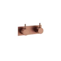Hotbath Cobber afbouwdeel voor inbouwmengkraan met 2-weg omstel 7 x 18 cm, geborsteld koper - thumbnail