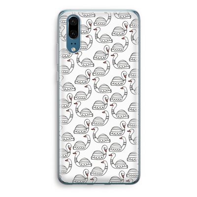Zwanen: Huawei P20 Transparant Hoesje