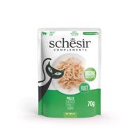 Schesir kip (jelly) natvoer kat (zakjes) 1 doos (12 x 70 g)