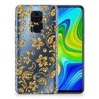 Xiaomi Redmi Note9 | TPU Case | Gouden Bloemen