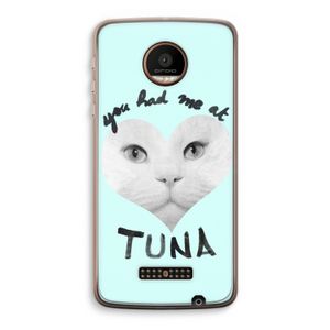 You had me at tuna: Motorola Moto Z Force Transparant Hoesje