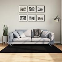 VidaXL Vloerkleed huarte laagpolig zacht wasbaar 120x170 cm zwart