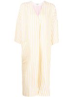 Lee Mathews robe Hope à rayures - Jaune