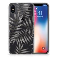 Apple iPhone X | Xs | TPU Case | Leaves Grey