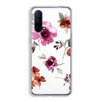 Geschilderde bloemen: OnePlus Nord CE 5G Transparant Hoesje