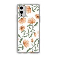 Peachy flowers: OnePlus 9 Transparant Hoesje