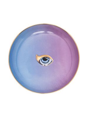 L'Objet assiette Lito en porcelaine - Bleu