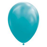 Globos Ballonnen Turquoise, 30cm, 10st. - thumbnail