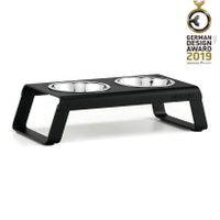 MiaCara MiaCara Desco Cat Food Tray Black - thumbnail